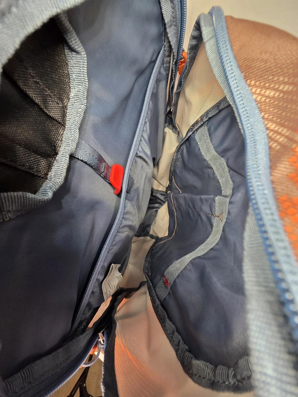 OSPREY Smoky Desert Print Daylite Backpack in Brown with Orange and Blue Accents